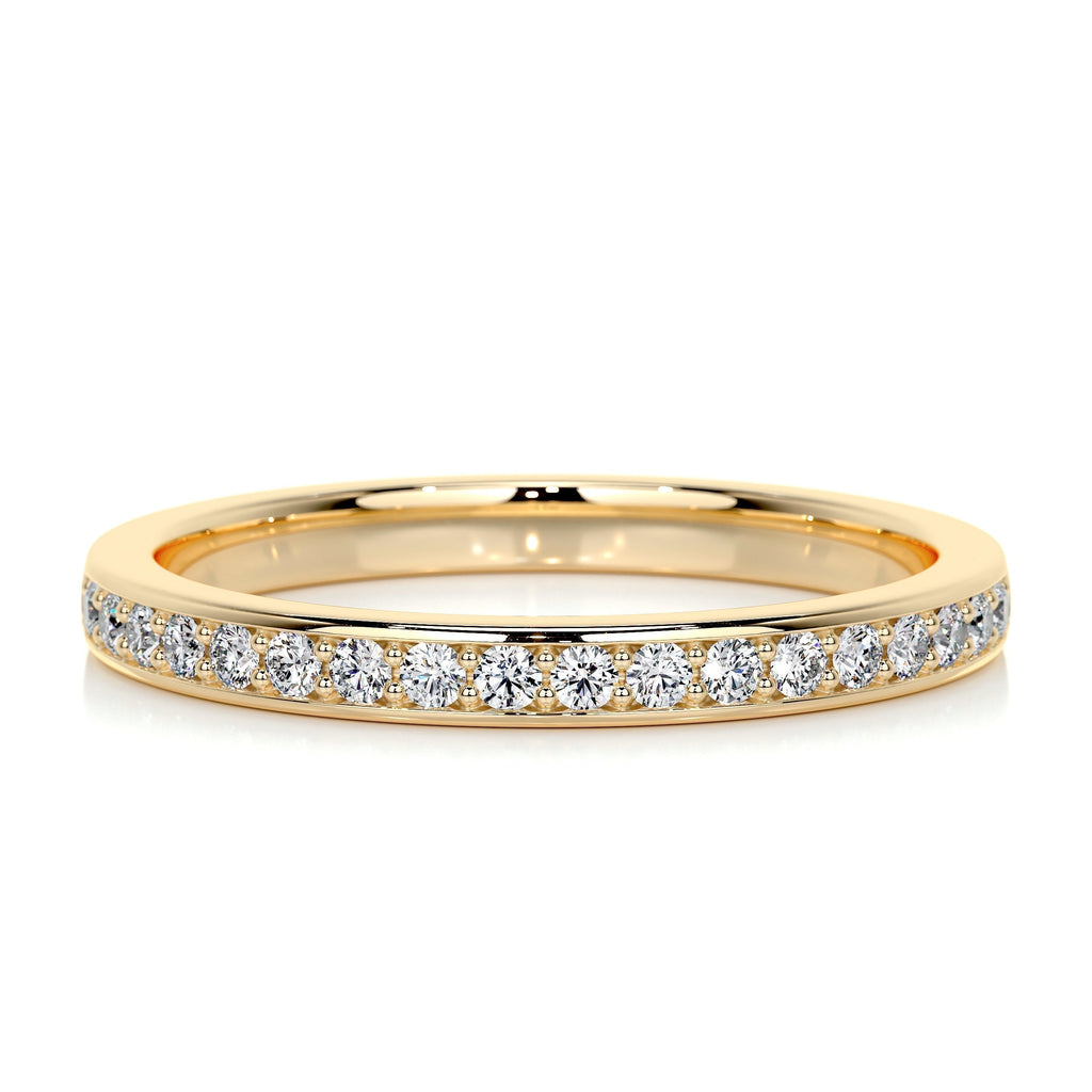 0.2 CT Round Half Eternity Lab Grown Diamond Wedding Band