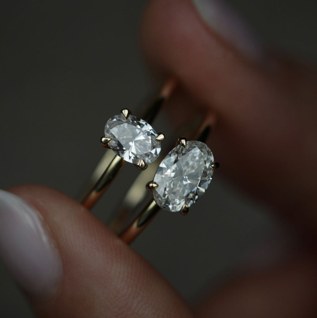 Oval Solitaire Lab Grown Diamond Engagement Ring