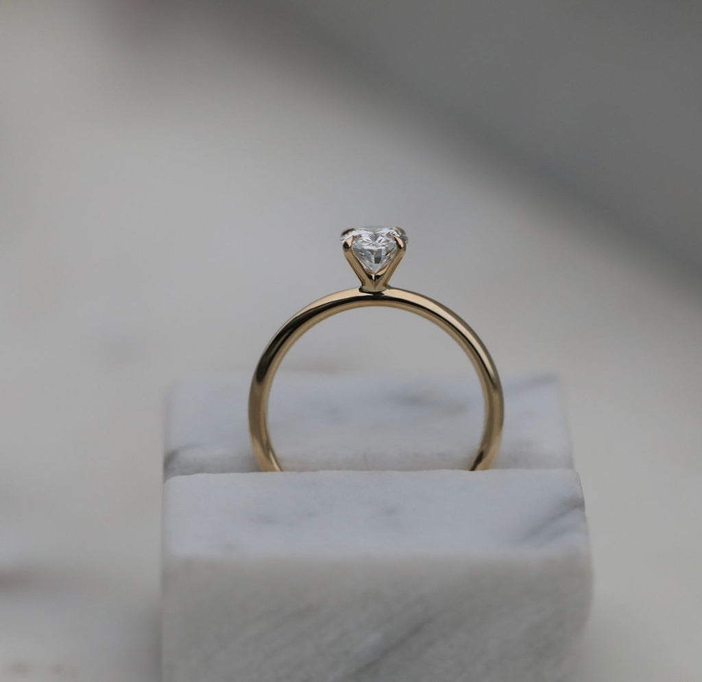 Oval Solitaire Lab Grown Diamond Engagement Ring