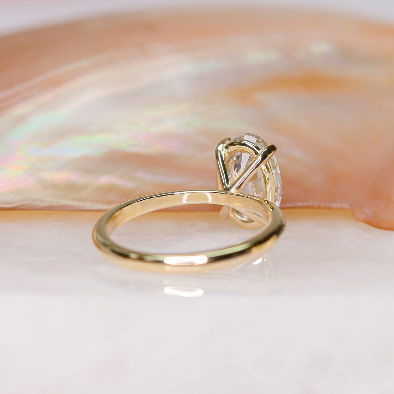 Oval Solitaire Lab Grown Diamond Engagement Ring