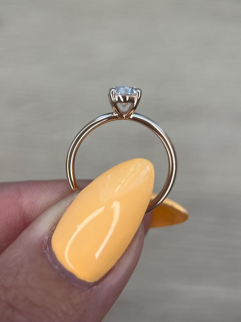 Oval Solitaire Lab Grown Diamond Engagement Ring