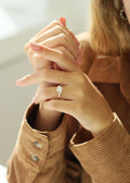 Round Cluster Lab Grown Diamond Engagement Ring