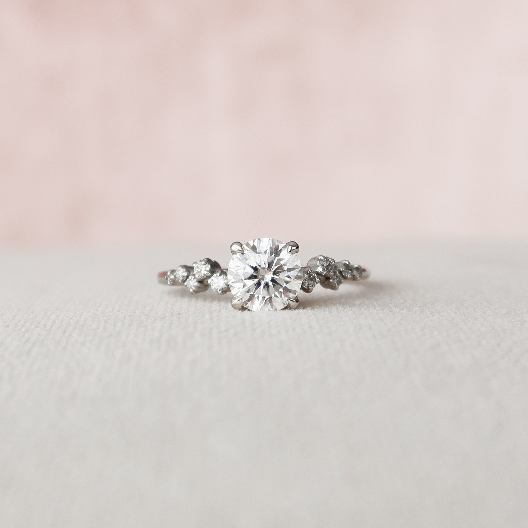 Custom Listing for Micah- 1.0 CT Round Lab Grown Engagement Ring In F-VS1 Color-Clarity