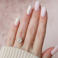 2.0 CT Cushion Hidden Halo & Solitaire Moissanite Engagement Ring 5
