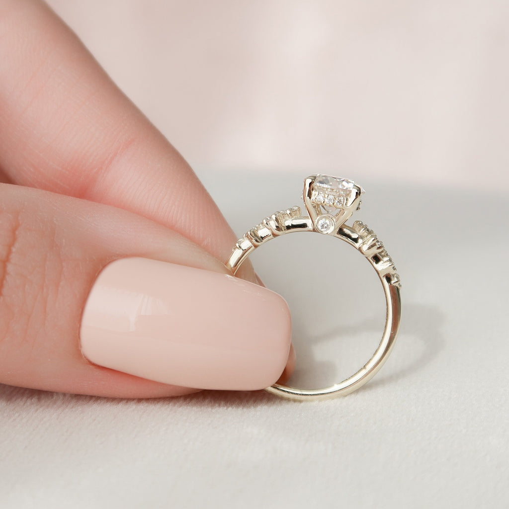 Custom Listing for Micah- 1.0 CT Round Lab Grown Engagement Ring In F-VS1 Color-Clarity
