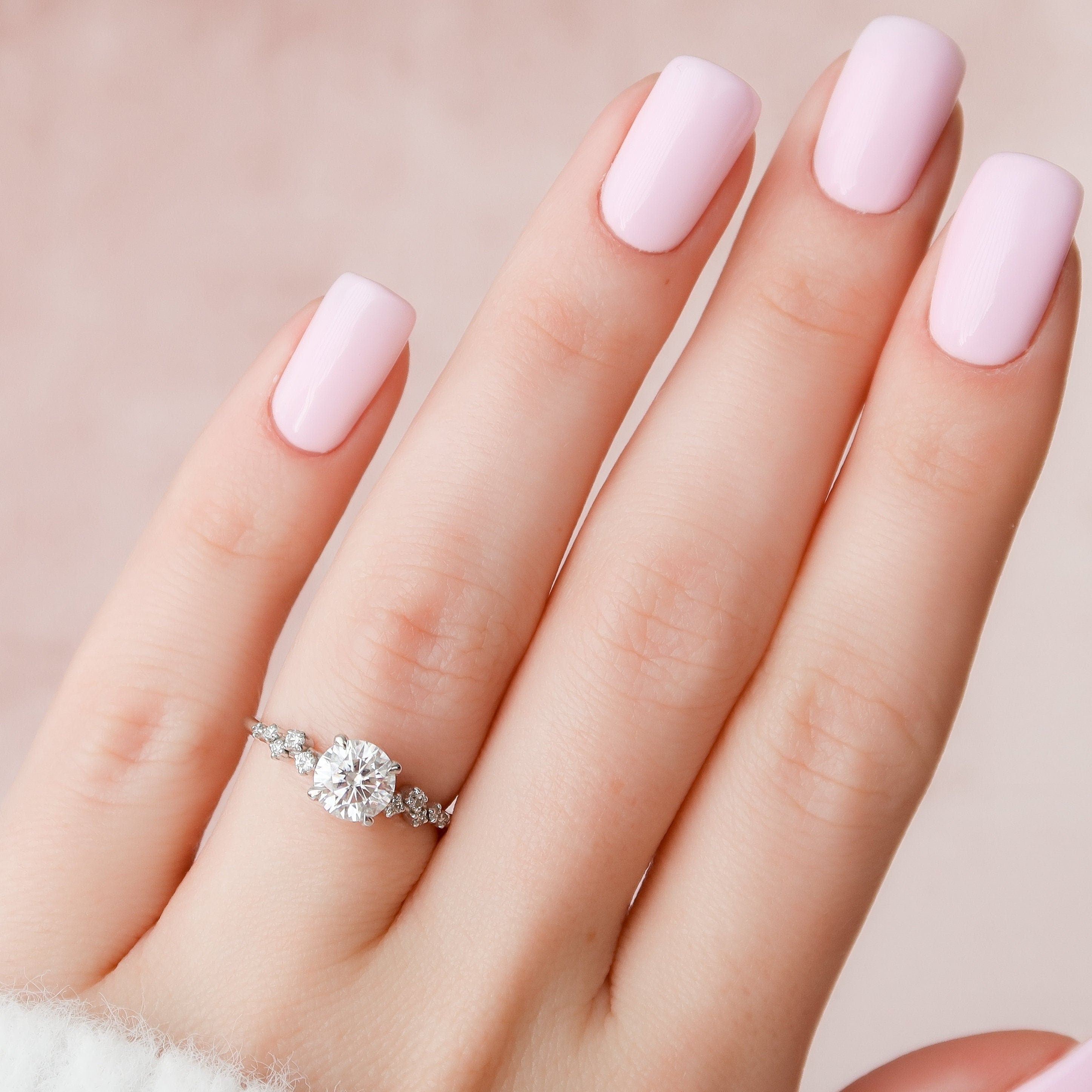 Custom Listing for Micah- 1.0 CT Round Lab Grown Engagement Ring In F-VS1 Color-Clarity